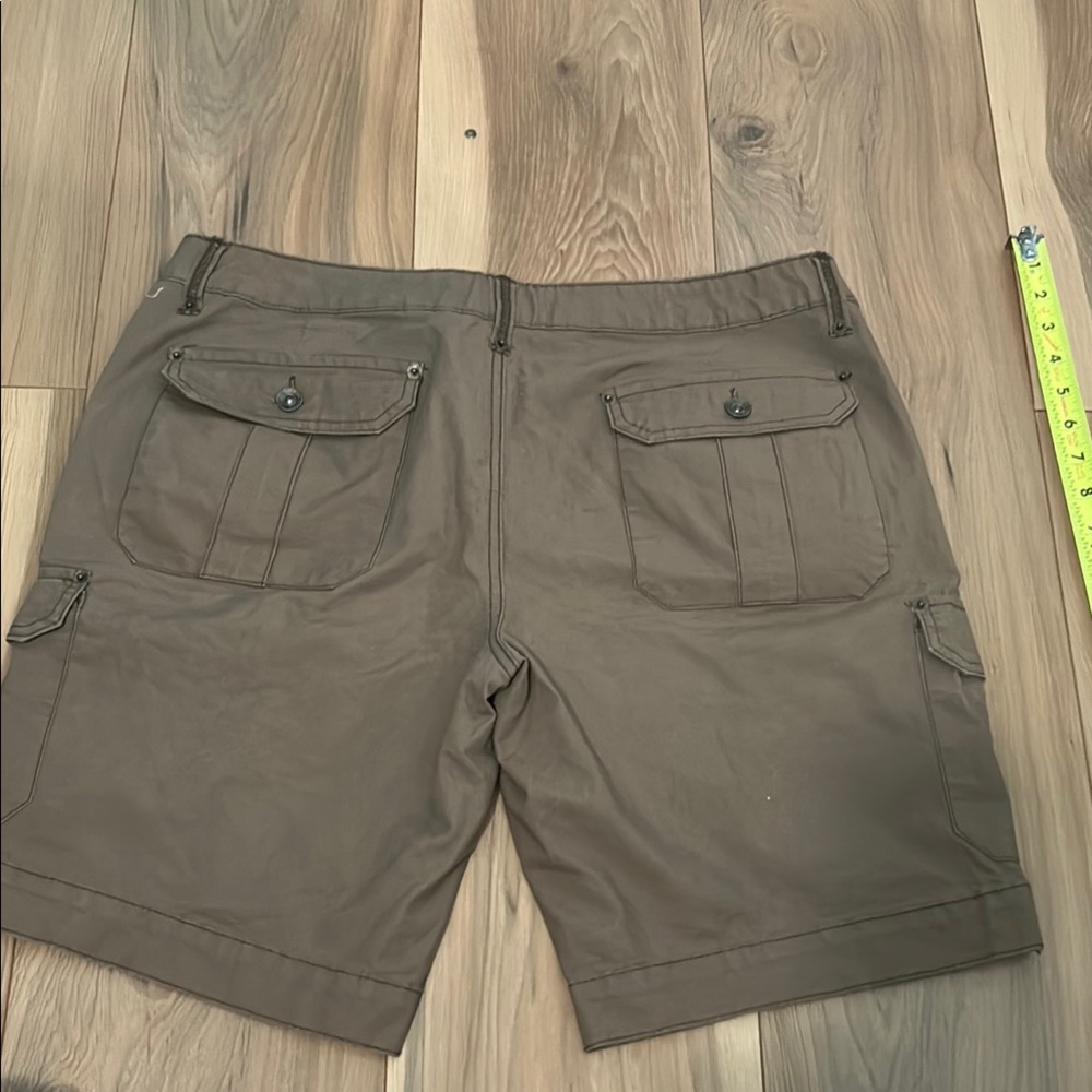 Arizona Jean Company Brown Cargo Shorts Practical Cotton Design - Picture 5 of 8